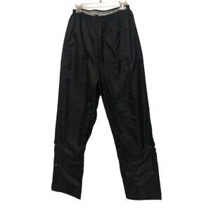 Belstaff Nylon PVC Rain Pants Size Large Black Motorcycle Camping Fishing Hiking